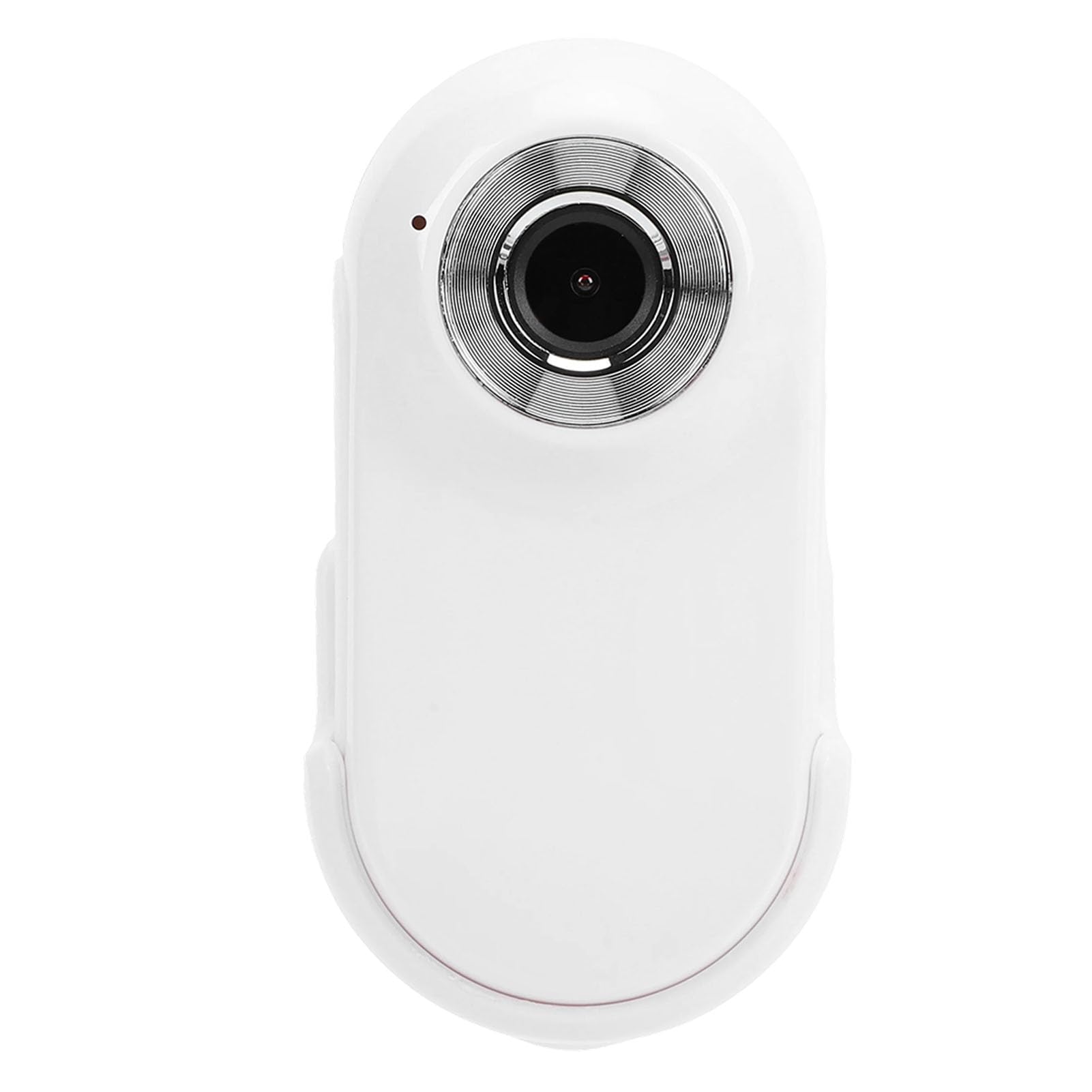 Fotocamera per Pollice con Schermo, Action Camera HD 1080P per Registrazione Video, Scheda di Memoria da 128 GB, Morsetto Posteriore con Cordino Magnetico, Lettore di Schede OTG, (Bianca)