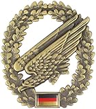Material: Metall Original Bundeswehr Barettabzeichen aus Metall in verschiedenen Sorten zur Auswahl Farbe Fallschirmjäger