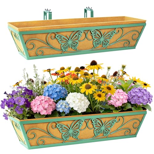 33% Off 2-Pack 24-Inch Window Box Planters with Brackets - Image 2