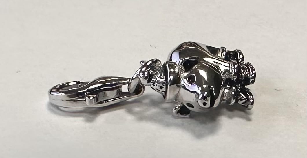 Quiges Charm con Cierre en Argent 925 Genial para Pulseras
