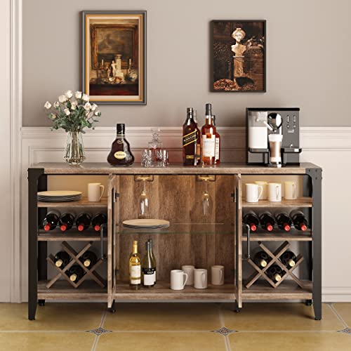 Vabches58winebarcabinetwithwinerackstoragehomebarforliquorandglassesfarmhousecoffeebarcabinetliquorcabinetbarforhomelivingroomdiningroomsideboardbuffetcabinet Urban Country Home Decor Vabches 58 wine bar cabinet with wine rack storagehome bar for liquor and glasses farmhouse coffee bar cabinet liquor cabinet bar for home living room dining room sideboard buffet cabinet urban country home decor