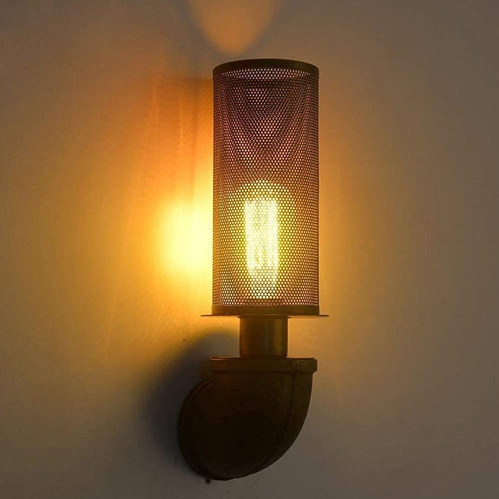 Aplique retro E27 para pasillos oscuros que soluciona la falta de luz con estilo industrial
