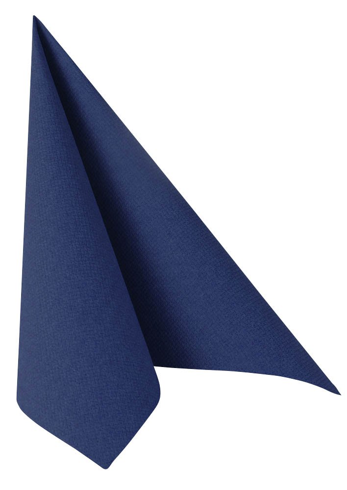 Papstar Royal Collection 11605 serwetki z 1/4 zagięciem, 40 x 40 cm, ciemnoniebieskie, 50 sztuk