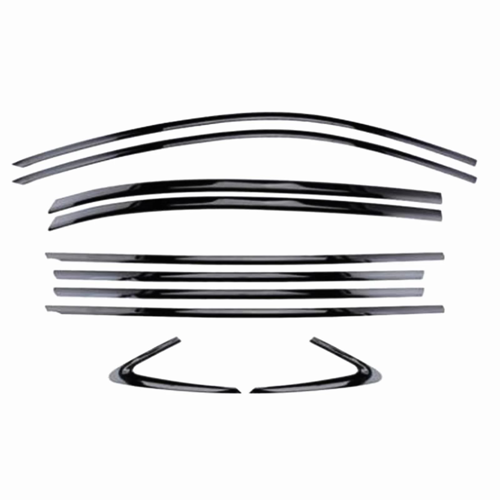 for A3 S3 Sedan 2021.6-2023 Car Exterior Window Trim Weatherstrips Seal Strip 10pc Car Door Seal Protector