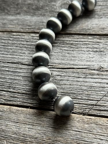 925 Sterling Silver Southwestern Navajo Style Pearls Loose Beads (Pack of 10)3