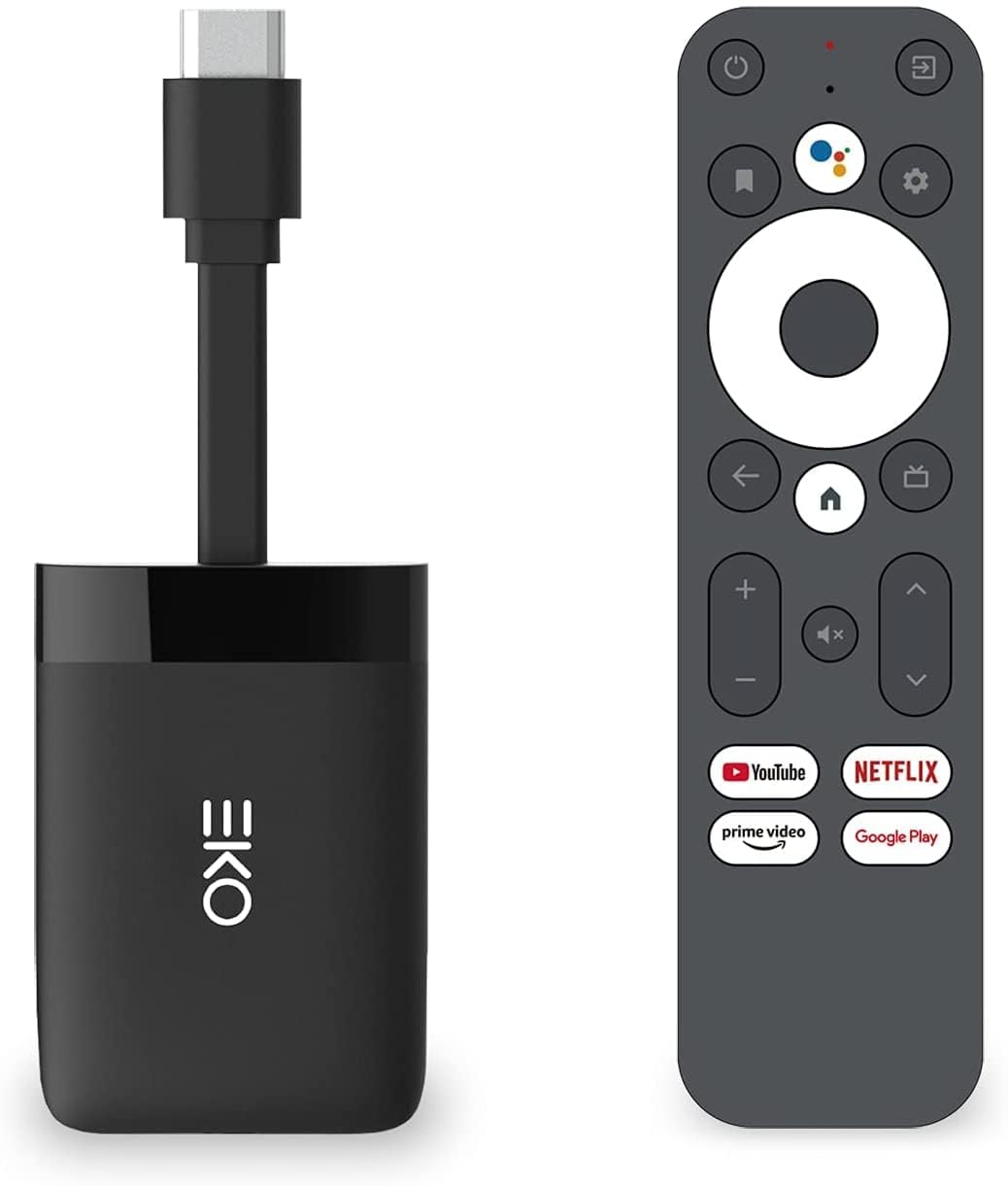 EKOTV Box 4K Ultra HD, Android TV, 4k Netflix, Streaming Media Player Google Assistant Built-in & with Google Play Store