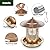 Bird Feeders for Outdoors Hanging, Metal Bird Feeder with Large Roof, Wild Birdfeeders Outside Hanging Squirrel Proof for Garden Yard