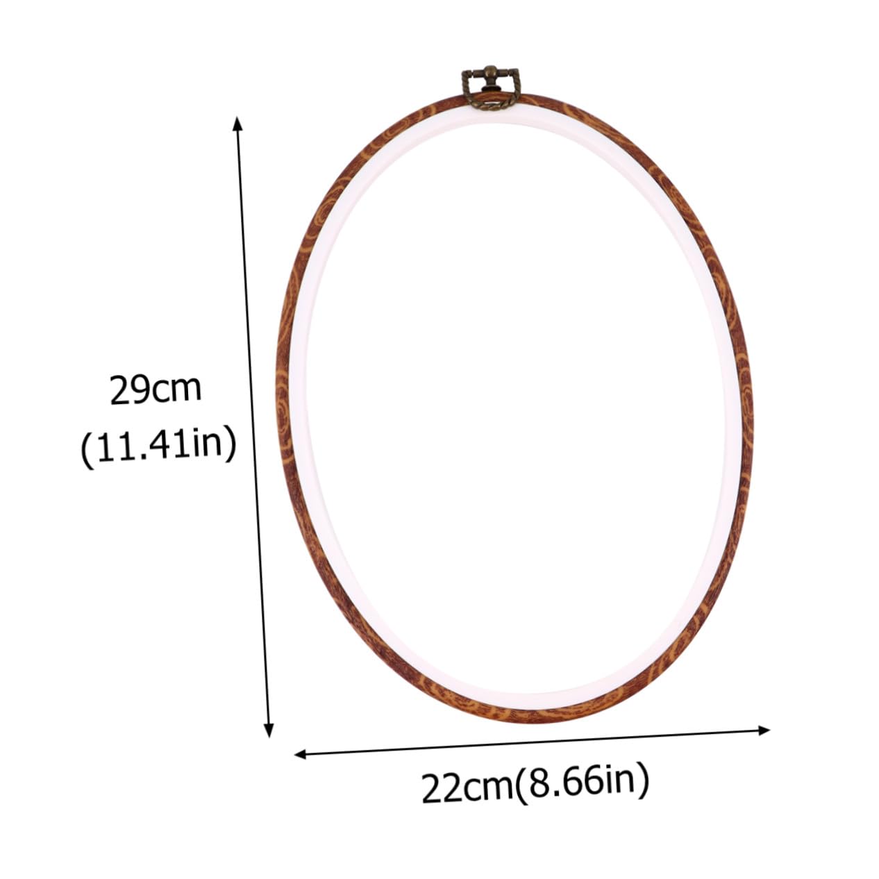 STOBAZA 5 Stück Stickrahmen Oval 8x10 12x15 15x19 18x25 22x29cm Aus Abs Kunststoff Kreuzstich Stickerei Rahmen Selbstgemacht Handarbeit Geschenk Für Erwachsene Und Kinder Wanddeko