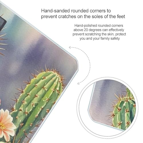 Báscula digital Long Cactus vidrio templado cuerpo miniatura 4
