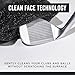 Club Scrub Golf Club and Golf Ball Cleaning Bag, Waterproof Clean Face Technology Liner, Perfectly Dry Neoprene Exterior, Detachable Clip, Machine Washable, Cleans Club Grooves, Black