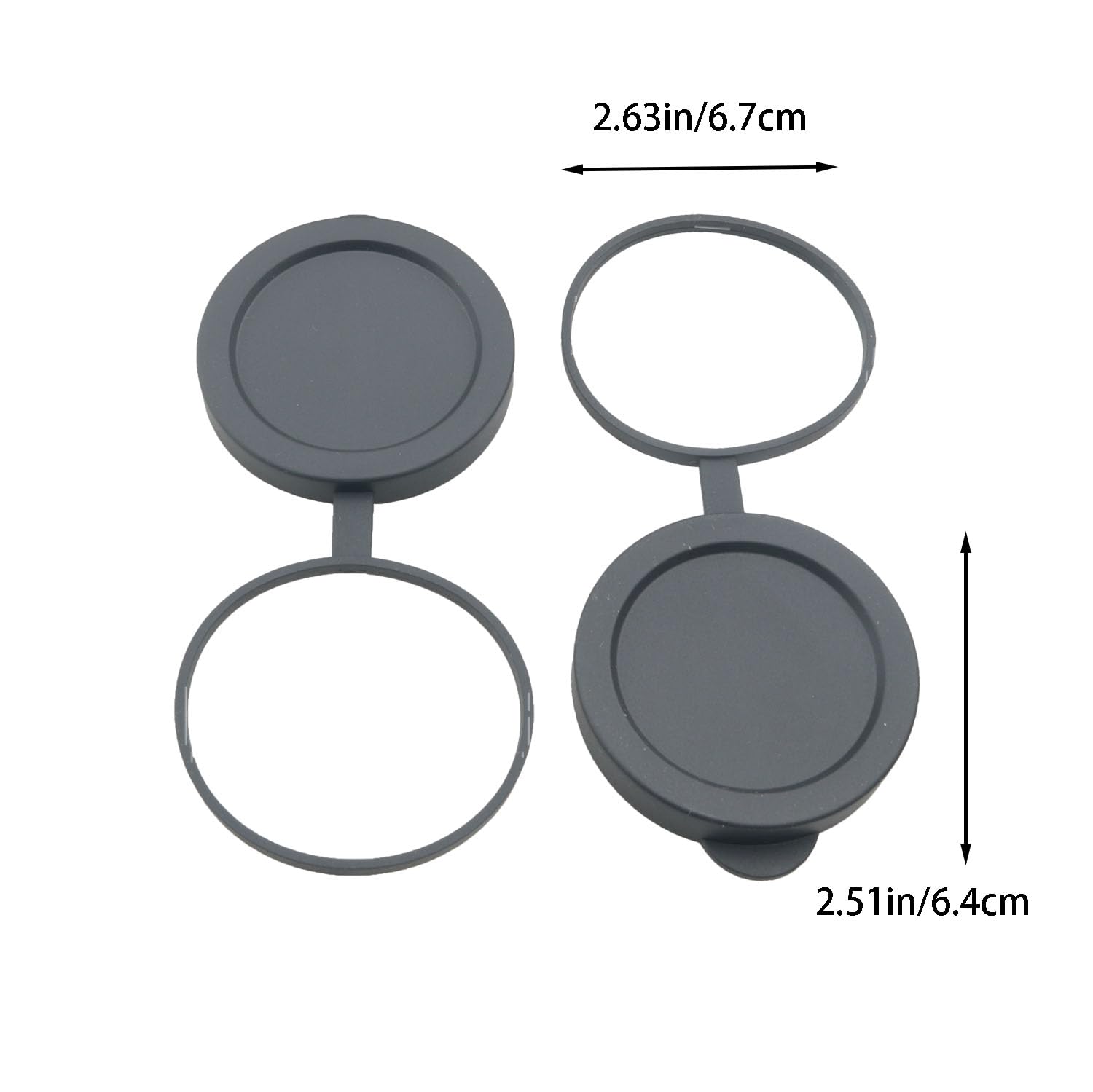 Capuchon de protection pour jumelles optiques 50 mm en caoutchouc noir étanche pour jumelles compactes