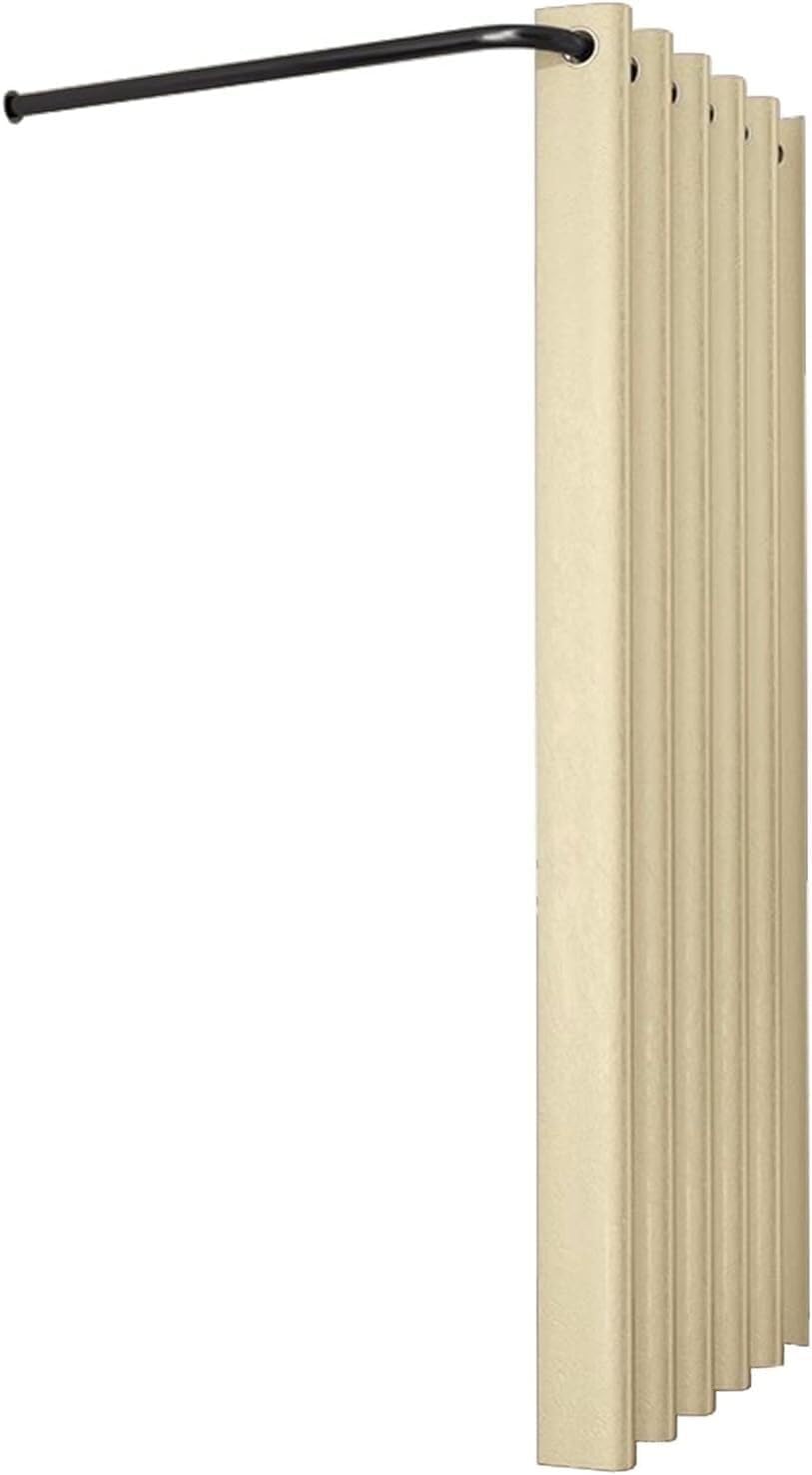 Espositore portatile per spogliatoio, con asta per appendere la privacy, montaggio a parete, per negozi di abbigliamento, 80 x 80 cm Bei