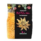Dermawax 500 g Natural Honig Wachsperlen zur Haarentfernung Waxing Perlen Gesicht Beine Arme Bikini Bereich Enthaarung