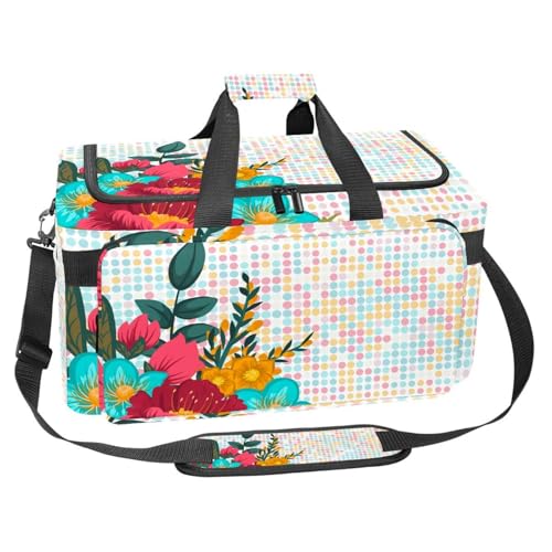Sac de fitness 30 L corail clair doré finissant le désordre avec son organiseur de voyage