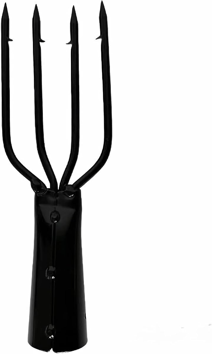 Fishing Spear, 4/5,Prong Fishing Spear, Spearhead Fork Spear, Frog Spear Barbed Fishing Spear Pole for Fishing and Hunting Frogs in Ponds, Rivers and Lakes