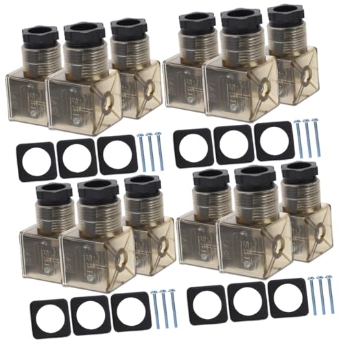 Conector para válvulas solenoides caja de conexiones DIN enchufe de pines resistente 8