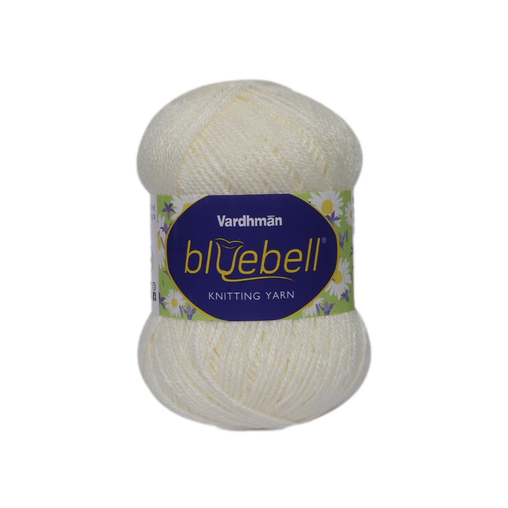 Vardhman Bluebell Acrylic Nylon Yarn 3 Ply Worsted Yarn for Knitting, Crochet & DIY Craft Projects | Ideal for Sweater, Scarf, Bags & Home Decor | Single Pack - 1 Ball 100g | BEL018-picture-24