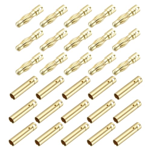 Conectores banana de 4mm macho hembra para solucionar cortes de energía en batería RC