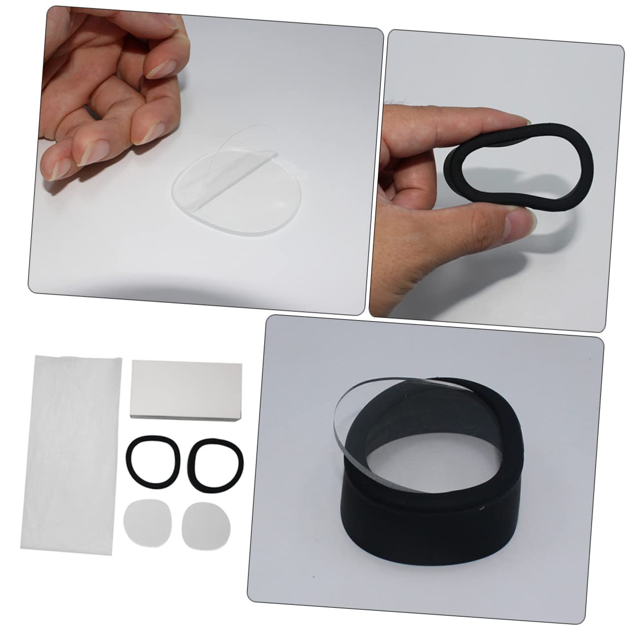 SEWACC DIY Replacement Vr Lens Ring for 2 Anti-Scratch Silicone Comfortable Easy to Install Remove