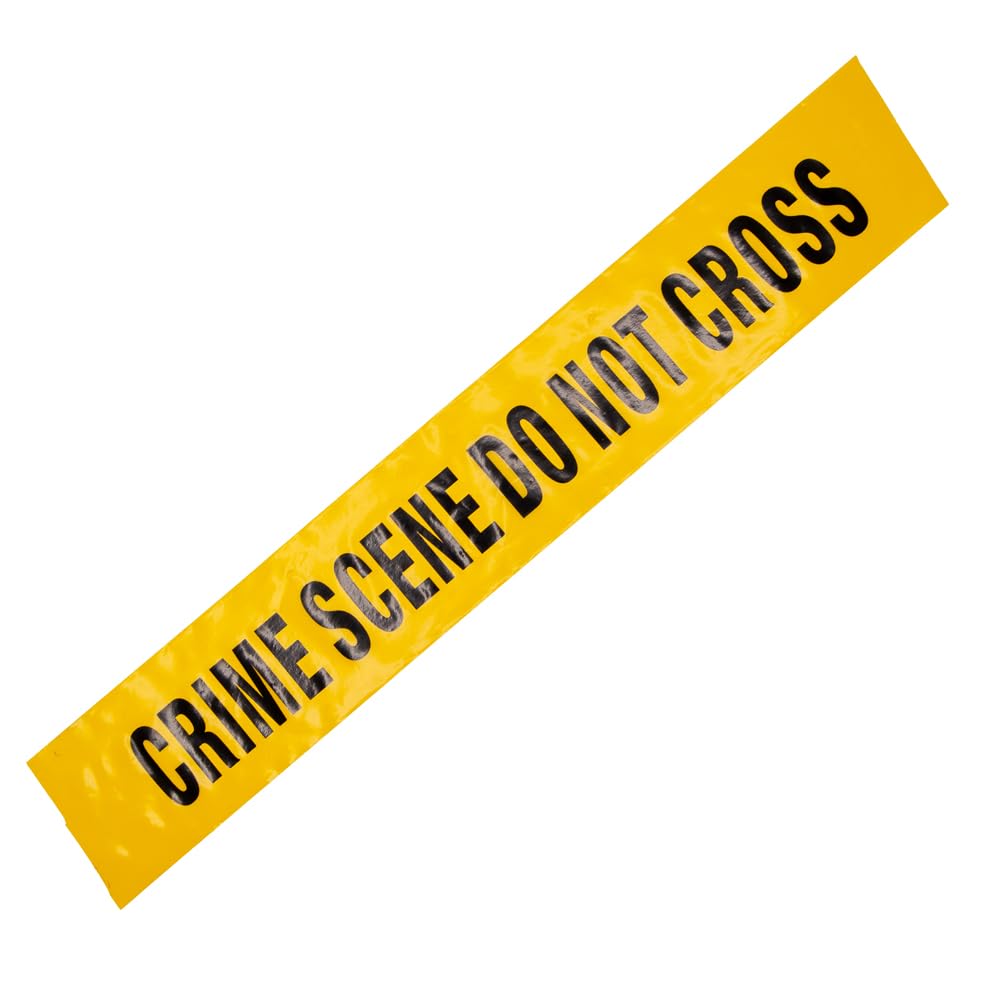 Wicked Costumes Yellow Crime Scene Tape Roll Halloween Accessory Decor Prop