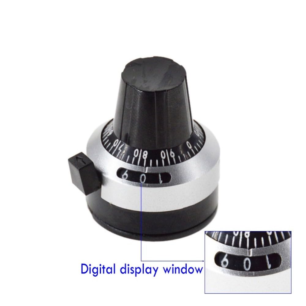 TopHomer, set di potenziometri filo avvolto multigiro di precisione 3590S-2-102L, 1 K Ohm, 10 giri, resistore lineare regolabile con manopola rotativa