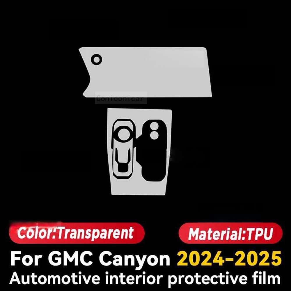 Pellicola Protettiva Trasparente in TPU per la Console Centrale dell'abitacolo dell'auto, per Canyon 2024 2025, AntiGraffio.