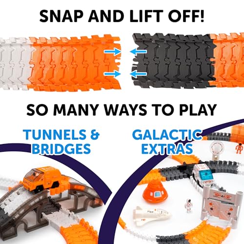 image for USA Toyz Galactic Race Tracks for Kids- 250pk Speedway Race Car Track 
