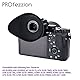 (2 Stück Pro Paket) PROfezzion Weiche große Augenmuschel Sucher für Sony Alpha A9 A9II A7 A7II A7III A7R A7RII A7RIII A7RIV A7S A7SII A58 A99II Ersetzt Sony FDA-EP18 Okular