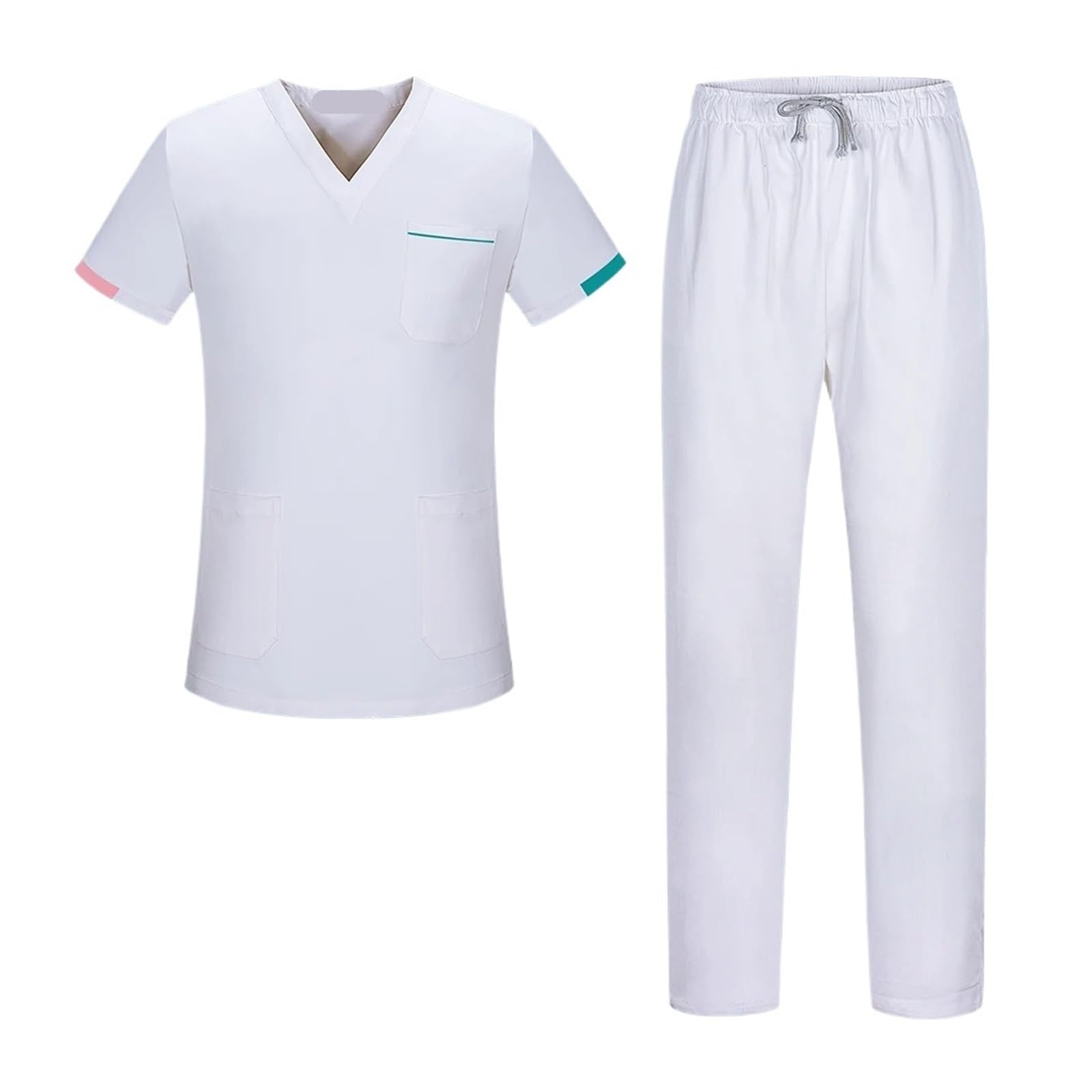 Uniformi e camici sanitari Tute da lavoro for infermieri, uniformi for sala operatoria, abbigliamento da lavoro for medici, set di camici, pantaloni, tinta unita, uniformi for infermieri, donne e uomi