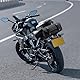 Griwuut Universal Motorrad Satteltasche, Motorrad Werkzeugtasche, PU Leder wasserdichte Werkzeugtasche, Runde Aufbewahrungstasche 2 Befestigungsgurten Schwarz