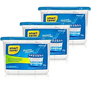 Moisture Absorbers Dehumidifier for Wardrobe, Cupboards & Closets | Fights Against Moisture, Fungus & Musty smells - Attracts Extra Moisture from Your Bathroom, Closet, Kitchen & Study - Pack of 3 Box