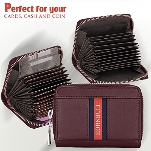 Steve RFID Blocking Leather Wallet for Men | Vertical Credit Debit Card Holder, Brn, Zip Around Wallet3