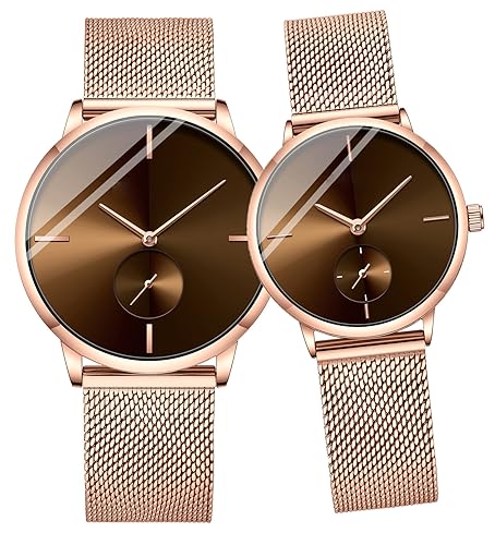 Montres quartz ultra fines acier inoxydable design épuré