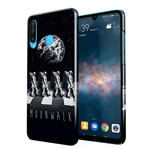 Earth Space Moonwalk Abbbey Road Astronaut Pedestrian Cross In Moon Hard Thin Plastic Phone Case Cover For Huawei P30 Lite