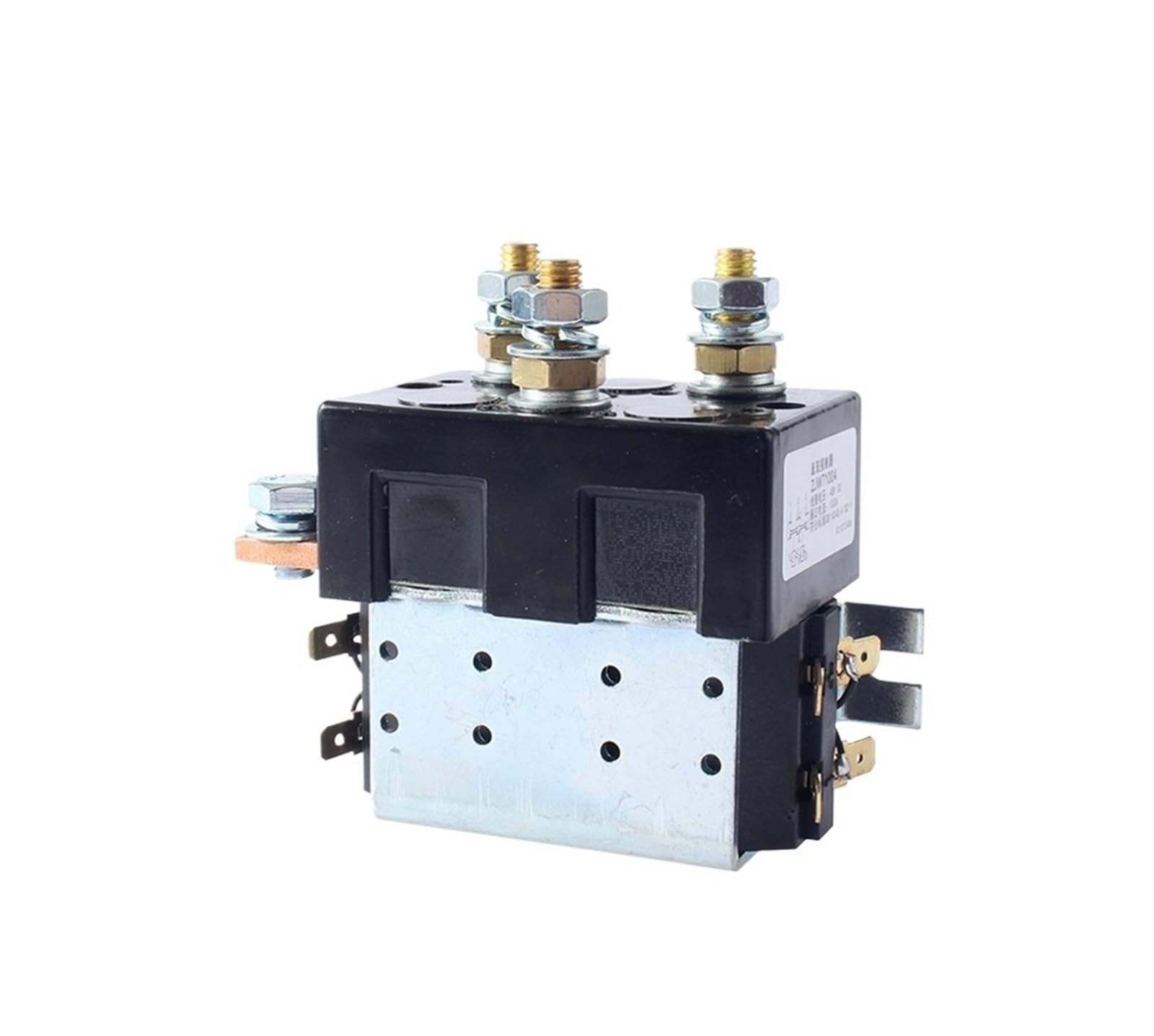 QfUxYYSLD DC88 2NO+2NC 12V 24V 36V 48V 60V 72V 100A DC Contactor ZJWT100A for Motor Forklift handling Drawing Grab wehicle car Winch(24V)