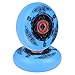 AOWISH Ripstik Wheels [2-Pack] 76mm Ripstick Wheels 90A Razor Ripsurf Caster Board Replacement Wheel with Pre-Installed Bearings ABEC 9 (Blue)
