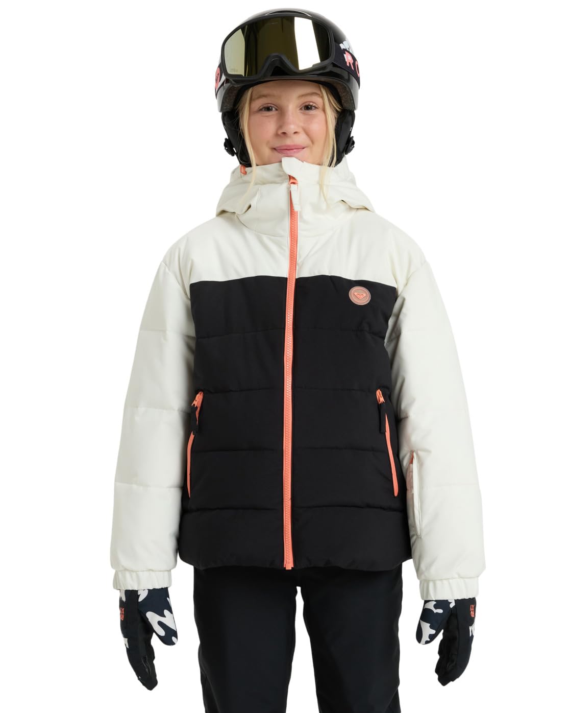 Roxy Snow Jacket SNOWYHILL Puffy Girl Jacket Girl's White 8
