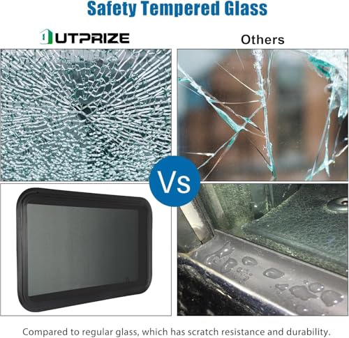 Image of RV Exit Window, Tinted with Net Screen and Trim Ring