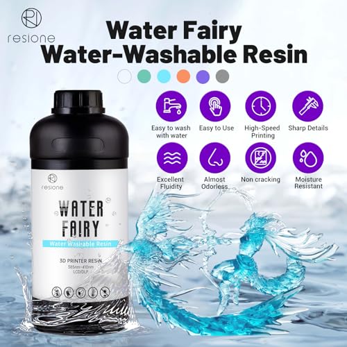 Resina Líquida Lavable para Impresión 3D de Alta Velocidad - Azul Marino (1000 g) - Fernando Cortés Resina Líquida Lavable para Impresión 3D de Alta Velocidad - Azul Marino (1000 g) - Fernando Cortés