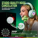 YPBDAN Wireless Gaming Headset for PS5, PS4, PC, USB Over Ear Gaming Headphones with Noise Canceling Mic, Bluetooth 5.3, 100H Battery, Low Latency, Foldable Headset for Switch, Mac
