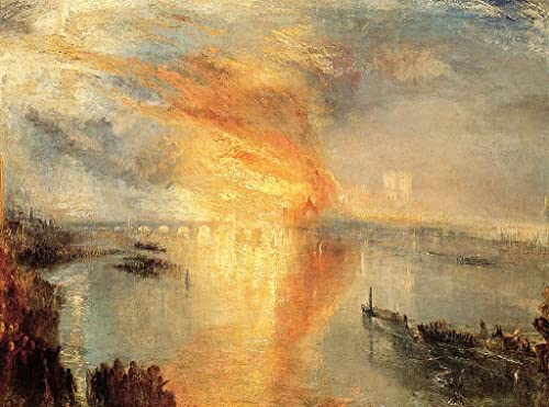 Poster Turner L'incendie des chambres du Parlement pour habiller un grand mur
