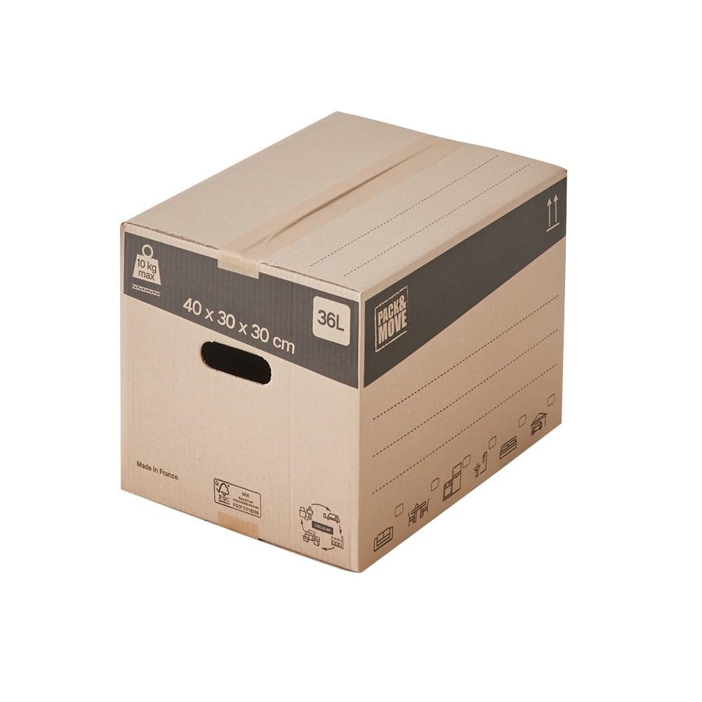 Pack and Move - Kit de mudanza T3/T4 + marcador negro y 3 adhesivos