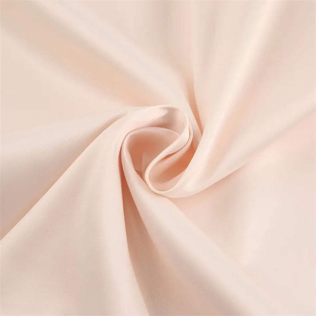 Robe longue en satin à simple boutonnage pour femme - Taille haute - Manches lanterne - Midi