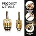 MOXRUQ Air Conditioning Valve Core Kit, AC High & Low Pressure Port Caps, Car AC Refrigeration Valve Stem Cores, Automobile Air Conditioning System Repair Kit, Universal for Most Cars