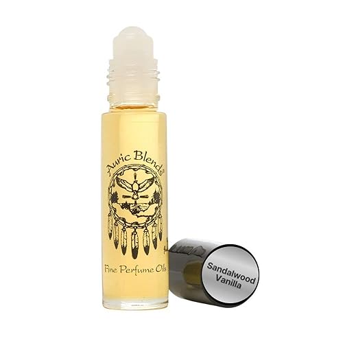 Auric Blends Aceite de perfume roll-on de vainilla de sándalo, sin alcohol, vegano, libre de crueldad, fabricado en Estados Unidos, 0.33 onzas