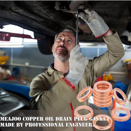 Image of 10PCS Copper Engine Oil Drain Plug Gaskets Replacement for 11026-01M02 Nissan /Infiniti EX35 FX35 FX45 FX50 G20 G25 G35