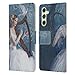 Head Case Designs Officially Licensed Nene Thomas Chorus Angel Harp and Dove Deep Forest Leather Book Wallet Case Cover Compatible with Samsung Galaxy A54 5G