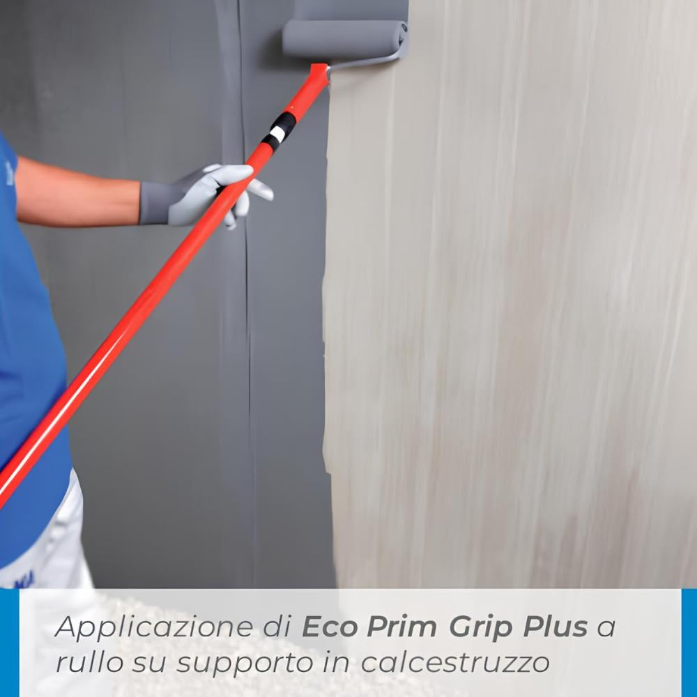 MAPEI Eco Prim Grip Plus Primer Promotore Adesione Universale Intonaci Rasature Adesivi Interno Esterno Parete Pavimento (10 kg)