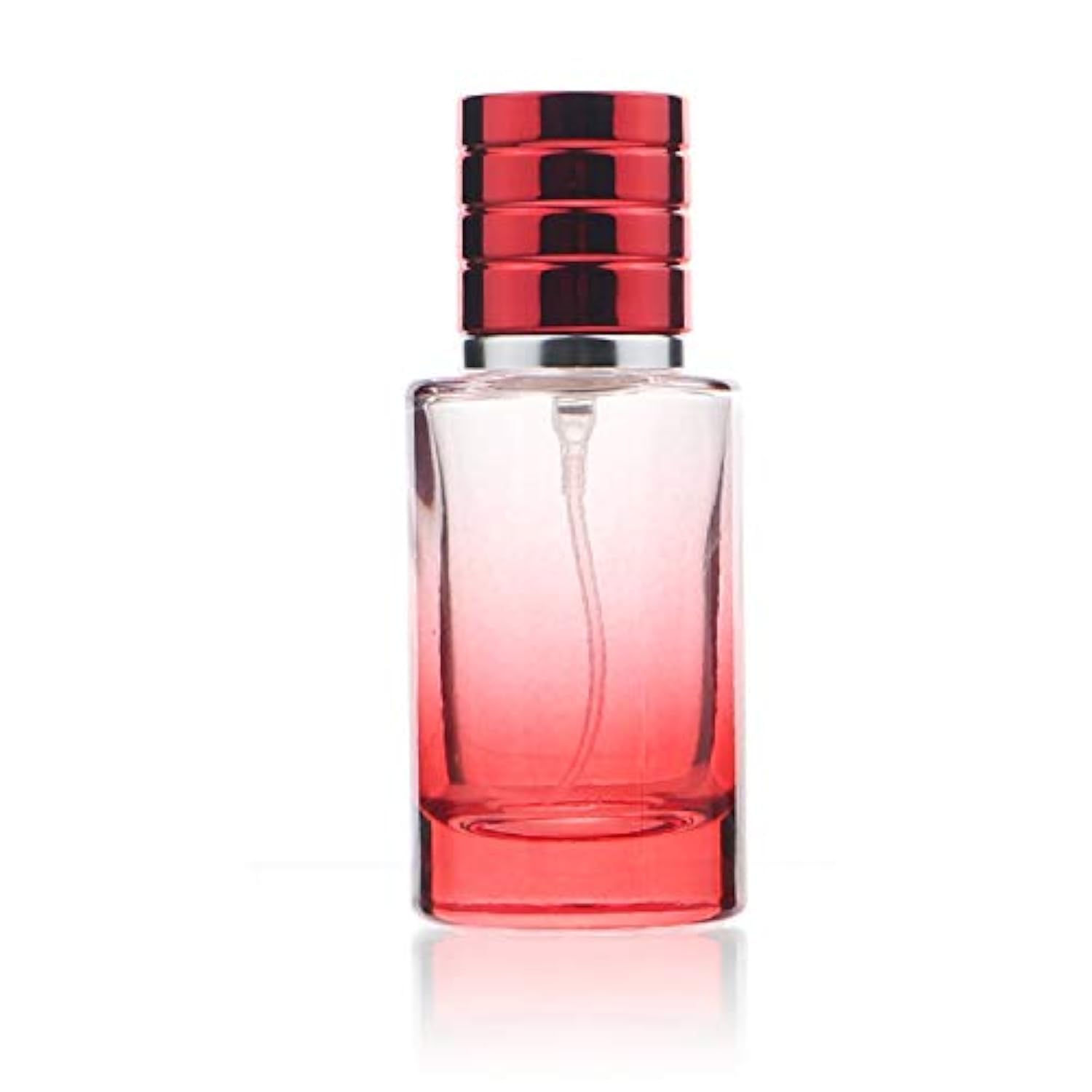 Zénitude Glassworks Red 30Ml Glass Perfume Bottle Gradient Empty Cylindrical Bottle With Fine Mist Atomiser (Red)