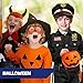 Kangaroo Police Costume for Kids - 12 pcs Black Police Officer Costume for Toddlers Halloween Outfit for Boys Kids Dress up Apparel